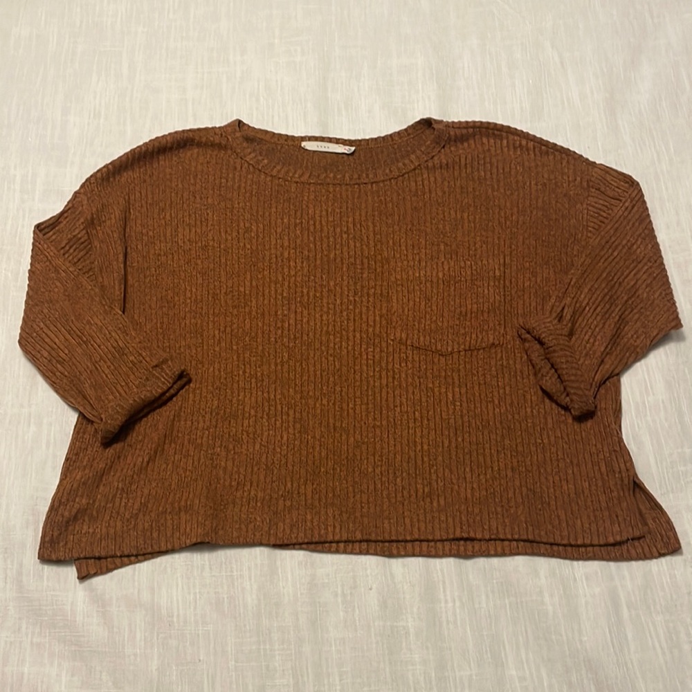 Lush Cropped Long Sleeve Top